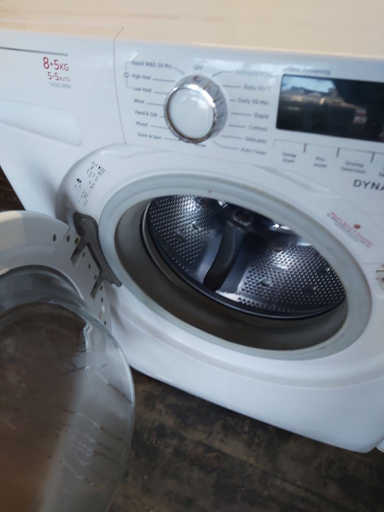 Hoover 8+5 kg washer dryer free delivery and connect it 