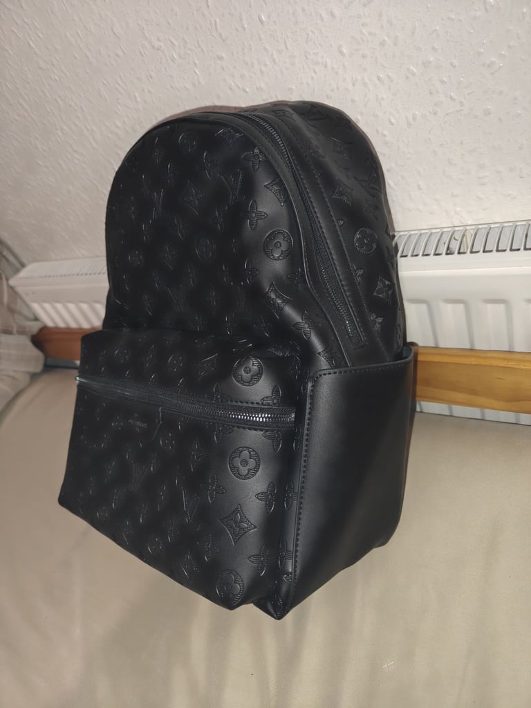 Louis vuitton all black LV print Back Pack