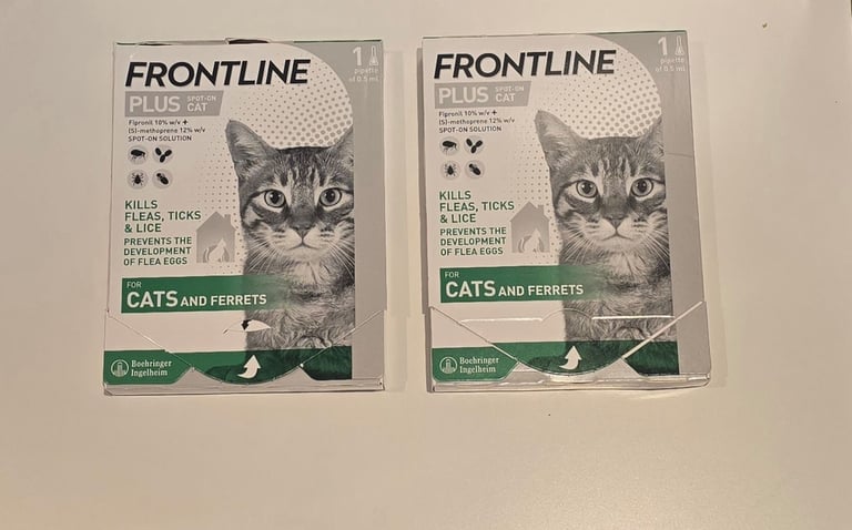 image for 2x Frontline Plus Spot on pipettes for cats