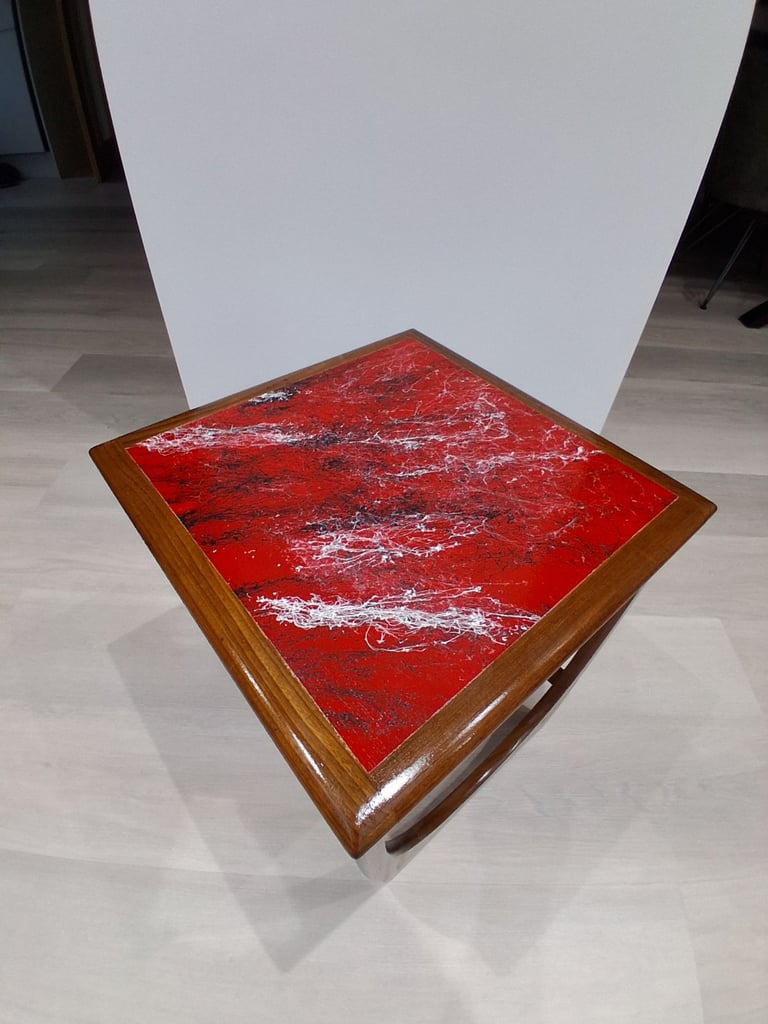 image for GPLAN 'ASTRO' MID-CENTURY VINTAGE TEAK NESTING/COFFEE TABLE