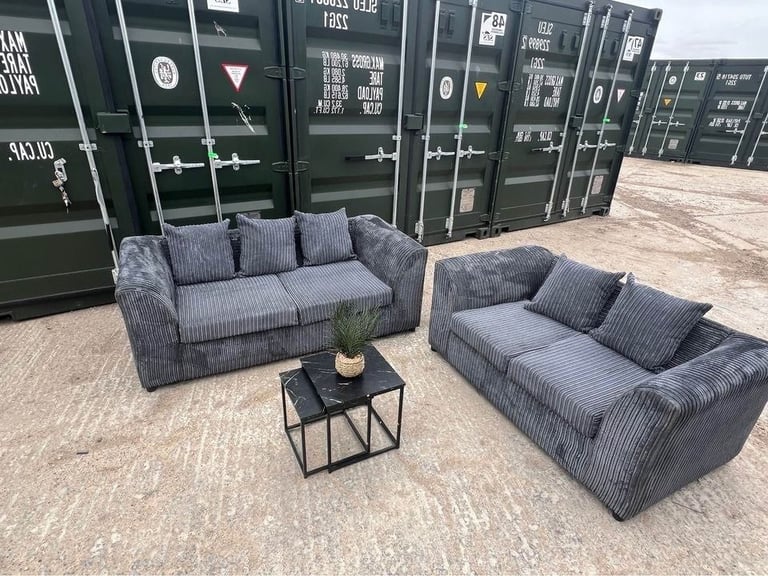 image for Go Now Dylan 3 +2 Seats & Corner Sofa Fabric sofa Jumbo Cord !! order Now 