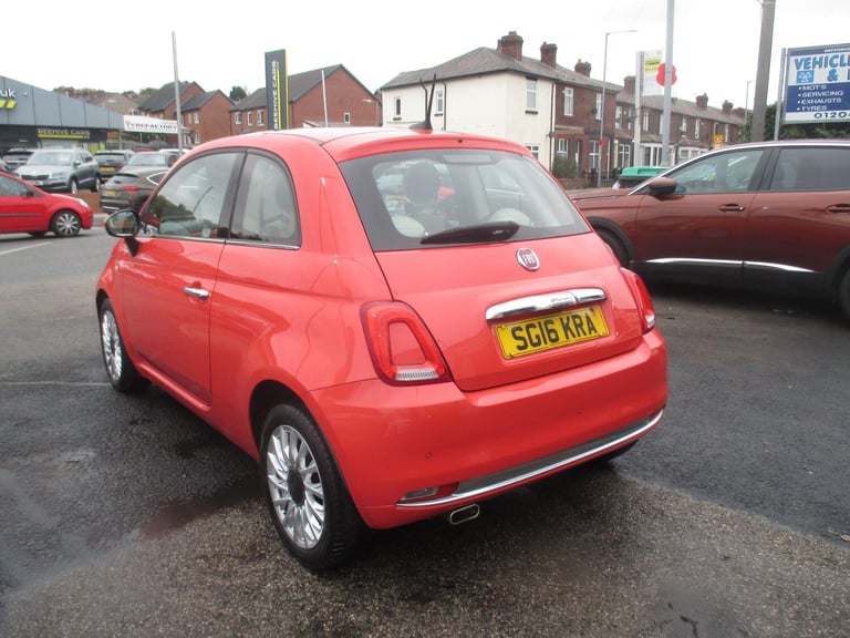 2016 Fiat 500 0.9 TwinAir Lounge Euro 6 (s/s) 3dr HATCHBACK Petrol Manual