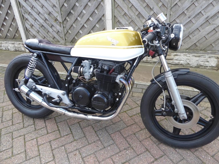 HONDA CB 650 CAFE RACER X REG TAX-MOT EXCEMPT 4 INTO 1 PIPE BRAIDED LINES