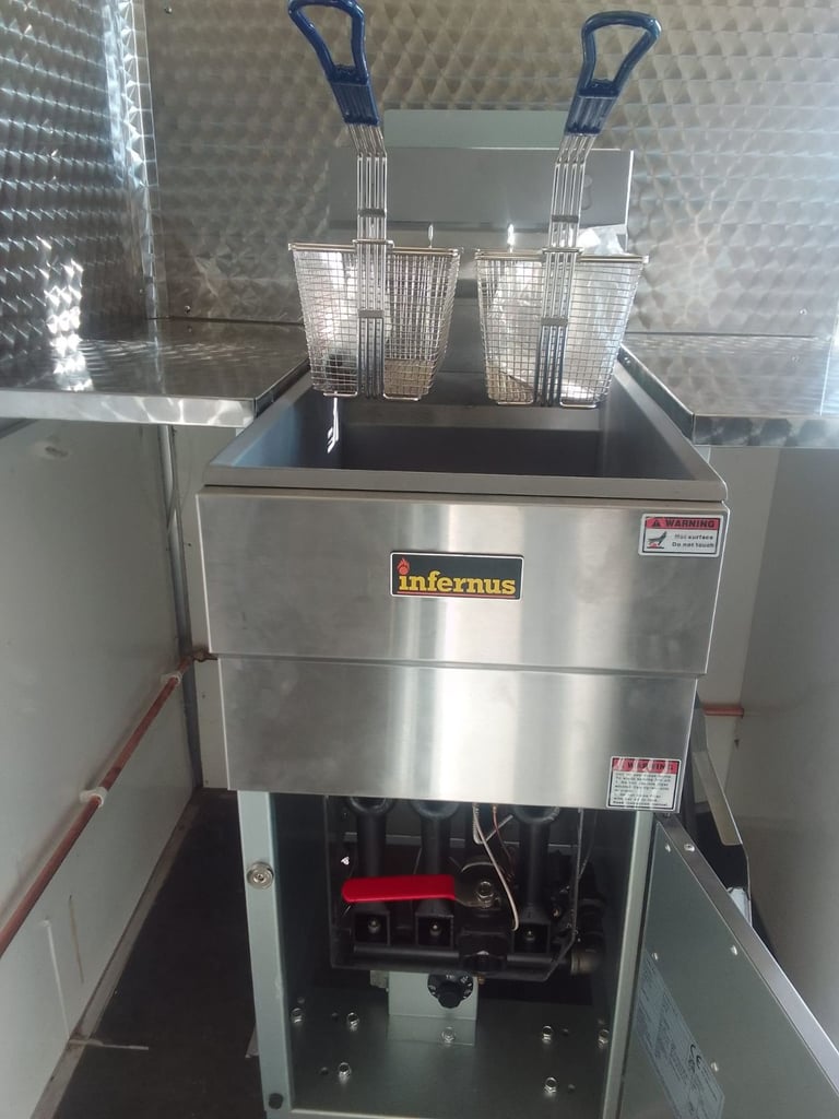 Catering equipment commercial Gas restaurant kitchen trailer items 