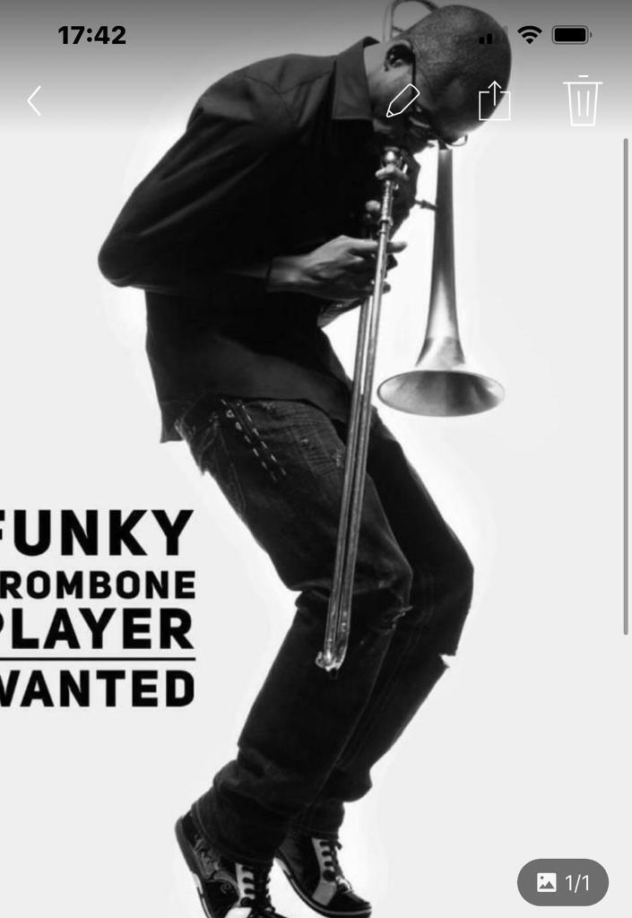 Funky Trombone player