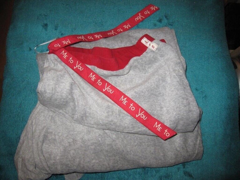 Me to You Velour Grey & Red PJ Bottoms Size 22 Brand New