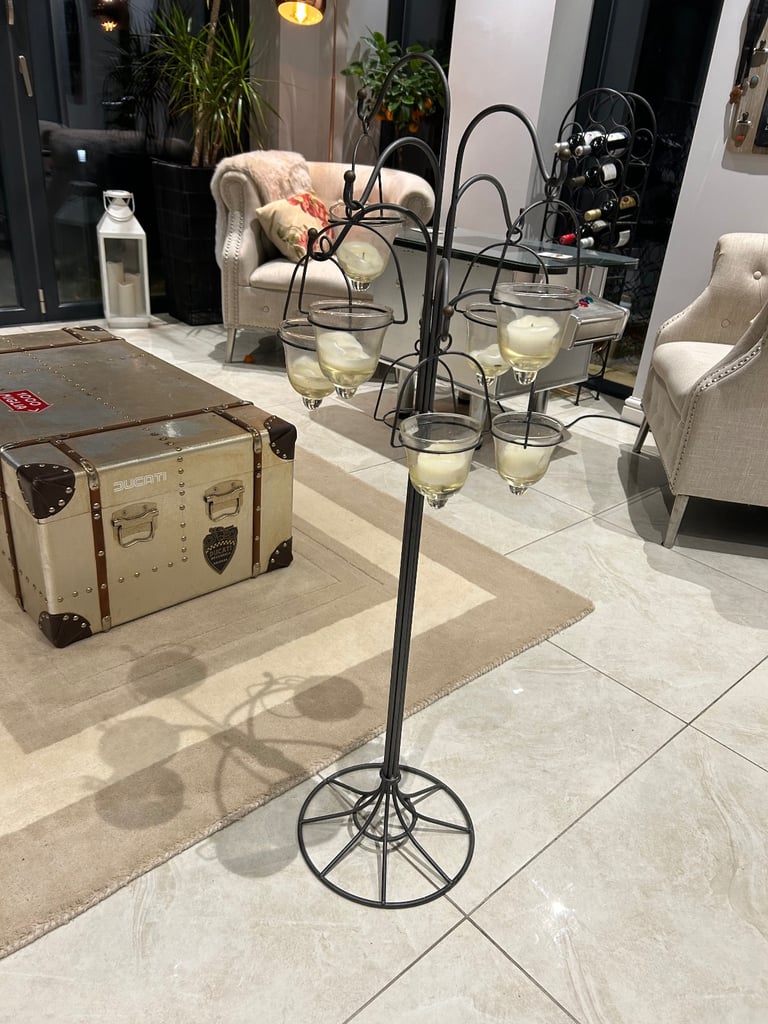 image for Harrods floor mounted candle stand 