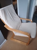 Wooden frame relaxing chair