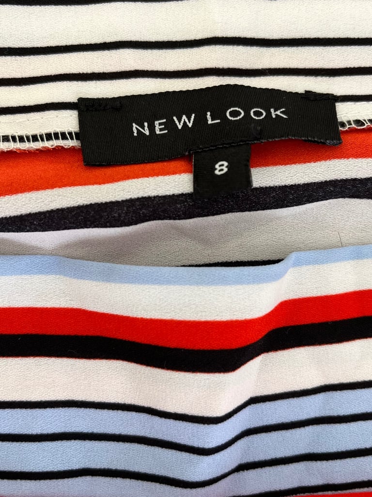 Women's New Look Striped Maxi Dress Size 8