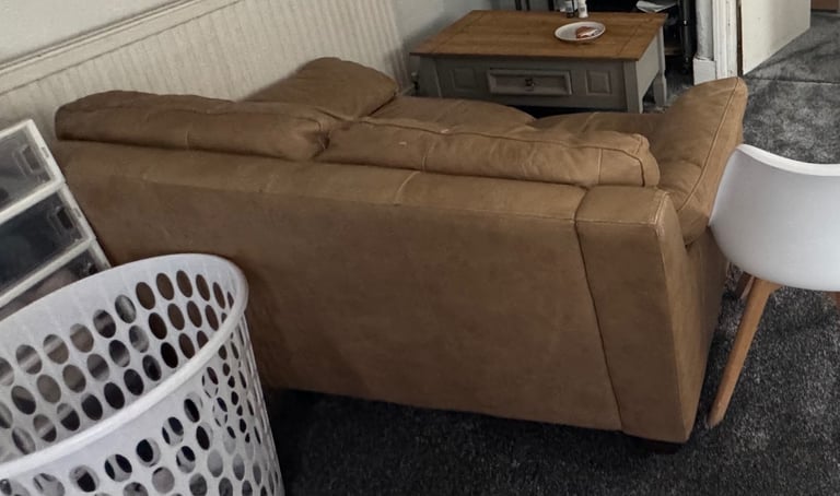 image for Leather sofa two seater