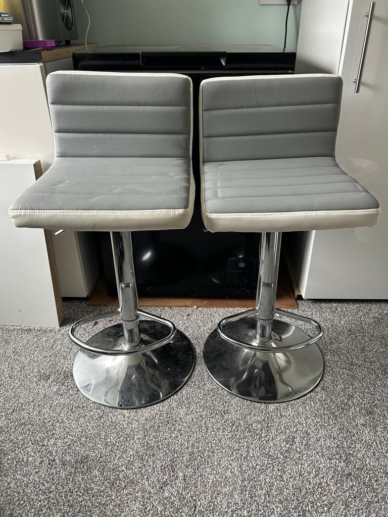 image for Two Adjustable Height Bar stools