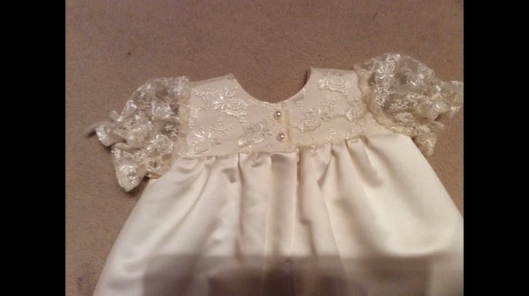 Beautiful hand made brand new christening gown 
