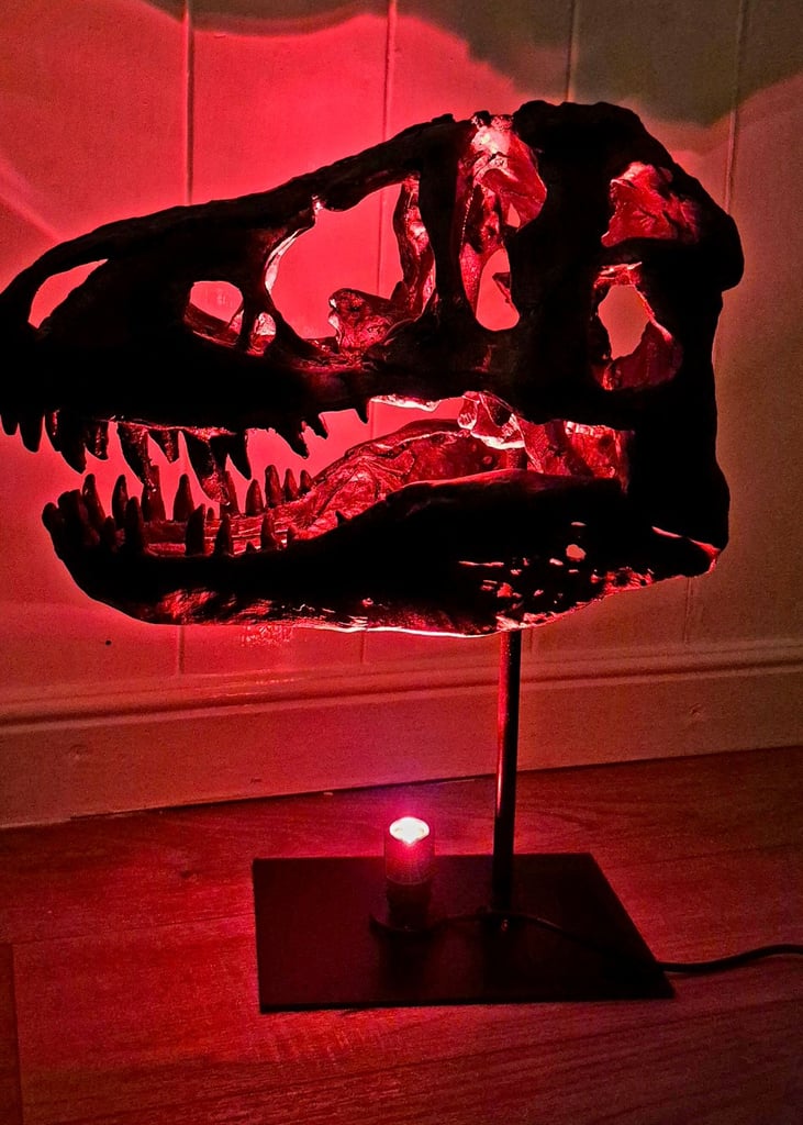 image for Jurassic Park T Rex Skull Lamp display