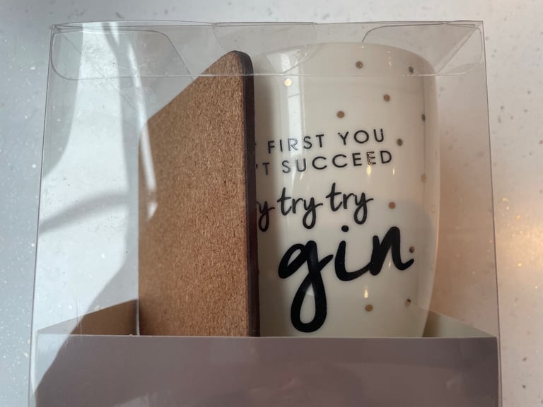 NEW in box cup and coaster