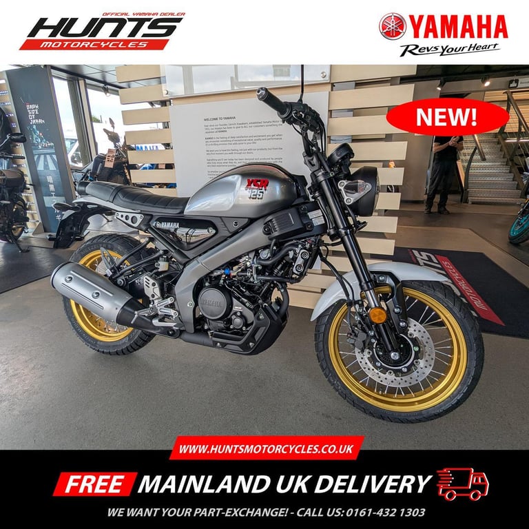 NEW (25 Model) Yamaha XSR125 Legacy. Silver. £5,351 On The Road (No Added Fees)
