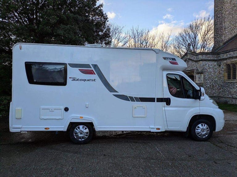 Elddis Autoquest 140, 2012/12, FSH, 2 berth, end lounge July 2025 Hab check 25 HPI clear