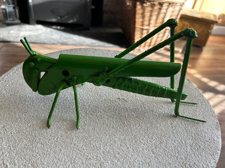 image for Grasshopper garden ornament reclaimed 