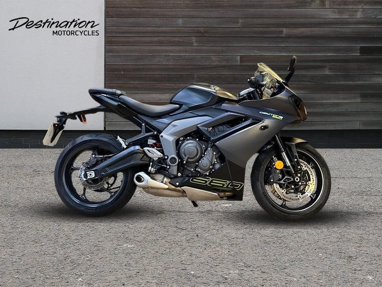 2025 Triumph Daytona 660 PREMIUM TWIN COLOUR Petrol black 6 Speed