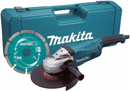 image for Makita GA9020 230mm (9”) Angle Grinder – 2000W + Case & Discs