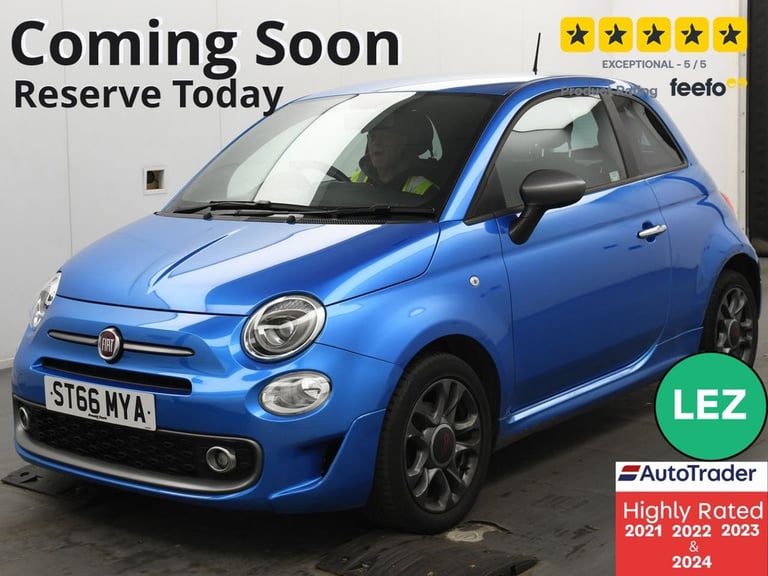 2016 Fiat 500 1.2 S Hatchback 3dr Petrol Manual Euro 6 (s/s) (69 bhp) Hatchback Petrol Manual