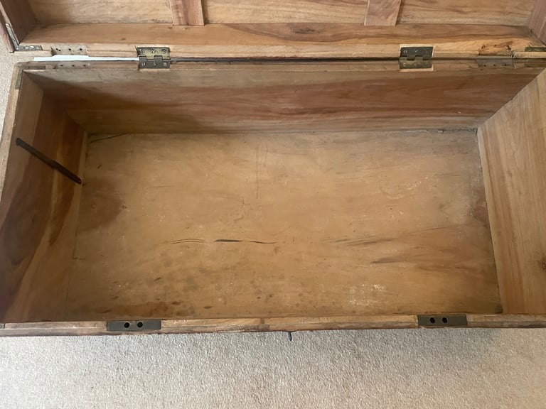 Antique Camphorwood campaign Trunk/Chest - 19th Century 