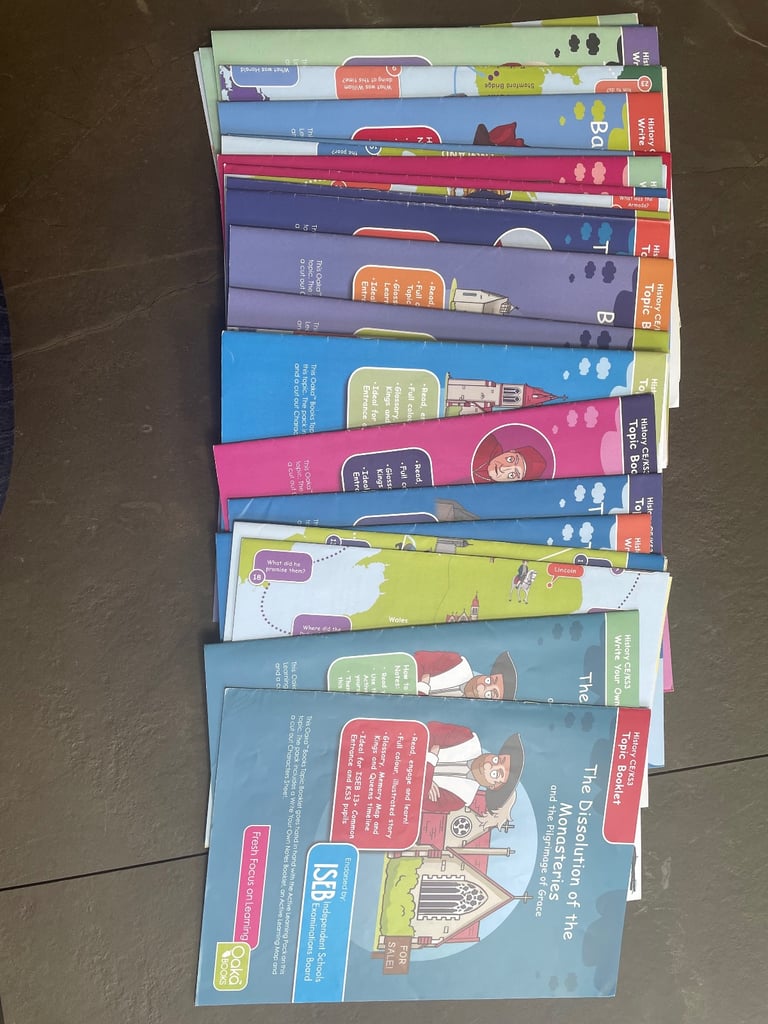 24 x Oaka Books Booklets KS3 History Bundle Common Entrance KS3 SEN - 9 Topics