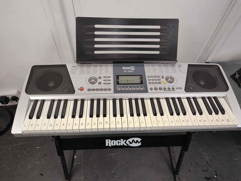 Rockjam keyboard for sale with stand