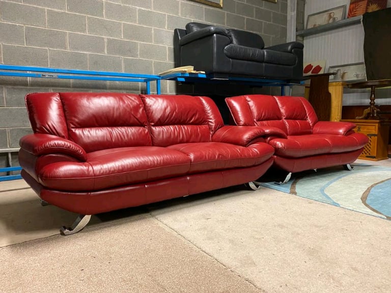 Red Leather Sofas Ireland Baci Living Room