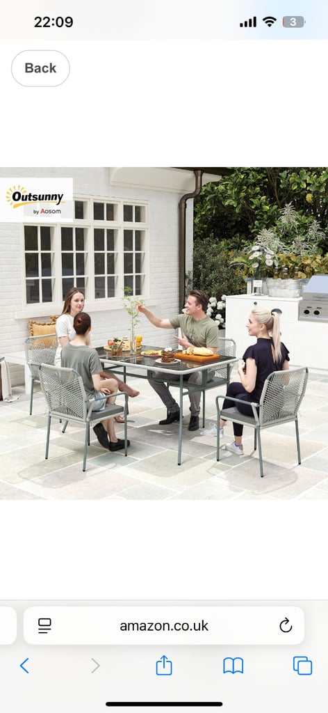 Brand new outdoor dining set