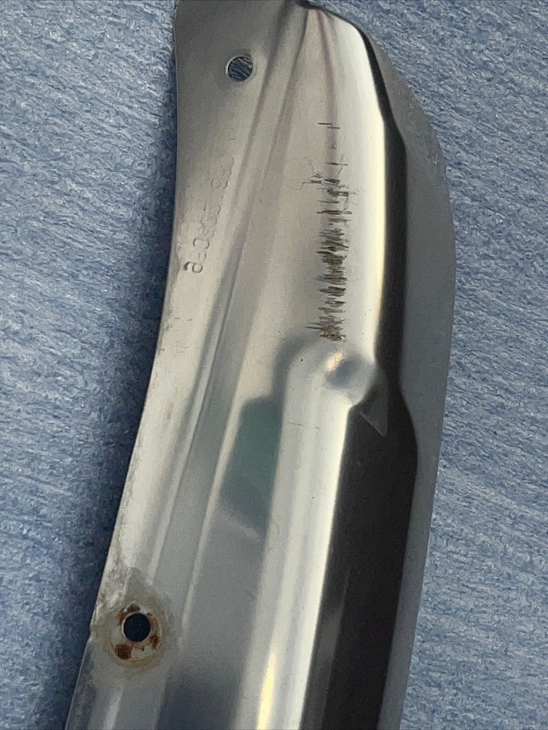 Genuine 3008 facelift 2016 chrom mufer molding lower front Bumper  