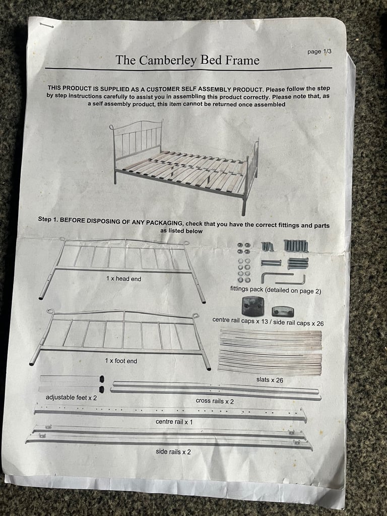 Laura Ashley Camberley Double bed frame 