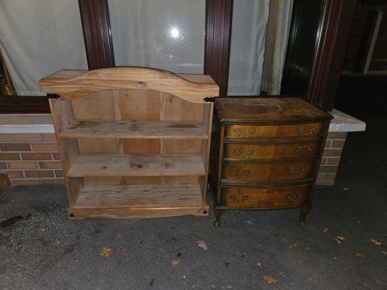 Book case chest drawers