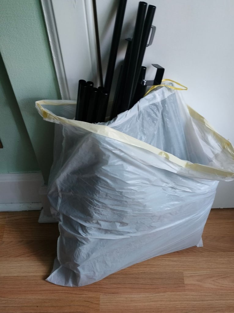 Fabric clothes wardrobe with shelves