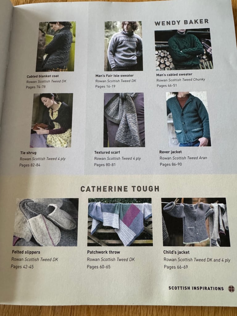 ‘Scottish inspiration’ knitting patterns