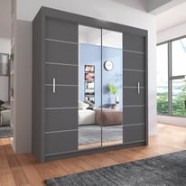 Chicago Sliding Wardrobe with 2 or 3 Fashionable Mirror Doors