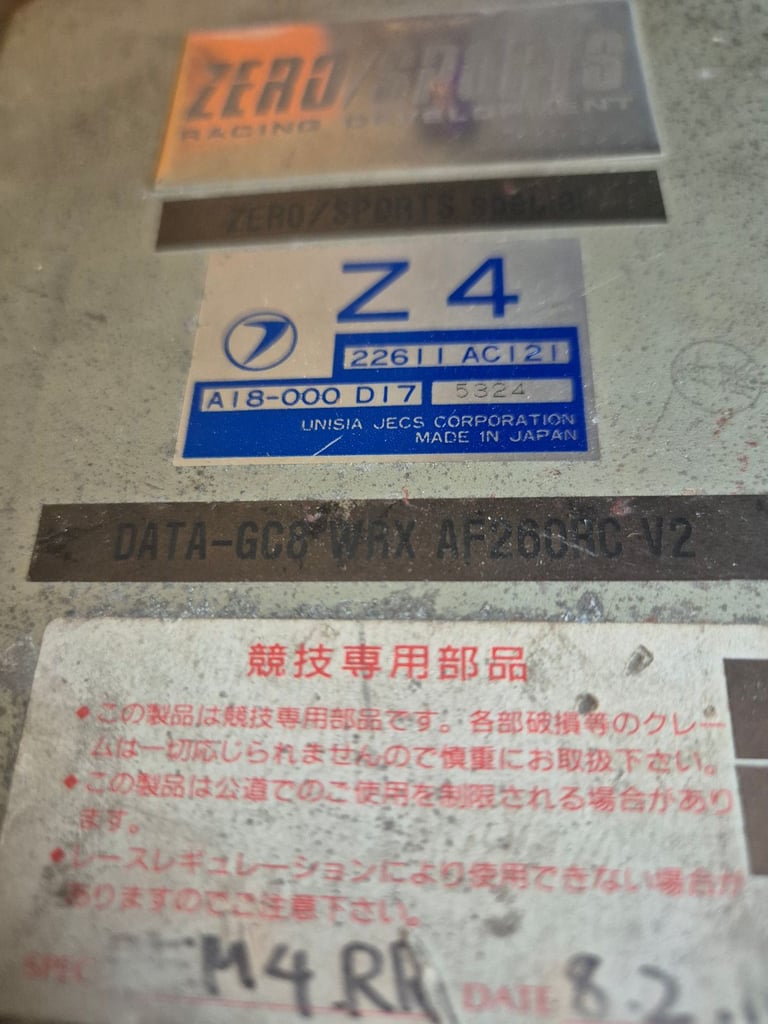 ZERO SPORTS SPECIAL Subaru impreza wrx sti RA v2 Z4 ecu 