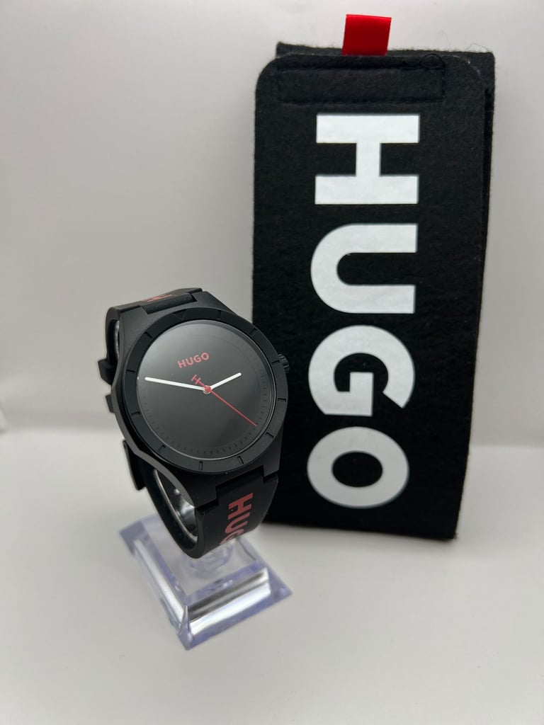 Hugo Boss 1530343 LIT Series Quartz Watch – 42mm Black Dial, Mint Condition