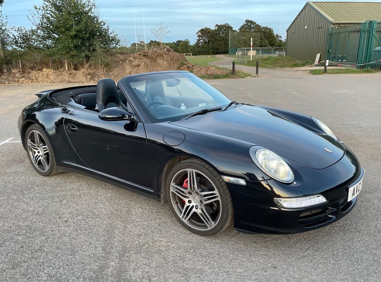 2007 PORSCHE 911 3.8 997 Carrera 4S Cabriolet! Turbo Alloys! Manual! Black! £22,500!