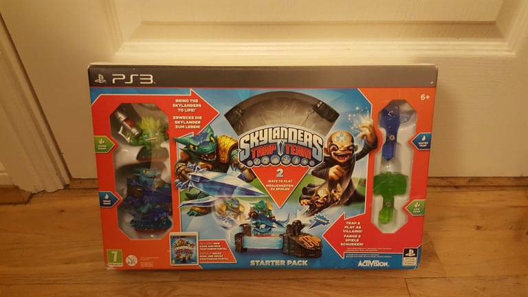 ps3 playstation 3 skylanders trap team starter pack game portal & figures boxed unused