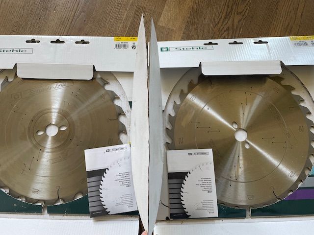 Two Stehle 350 x 30mm x 3.5mm x 24 Tooth TCT Circular Saw Blade Packs