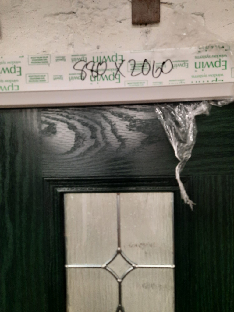Ex Showroom Composite Door 880 x 2060 Dark Green outside White inside £395