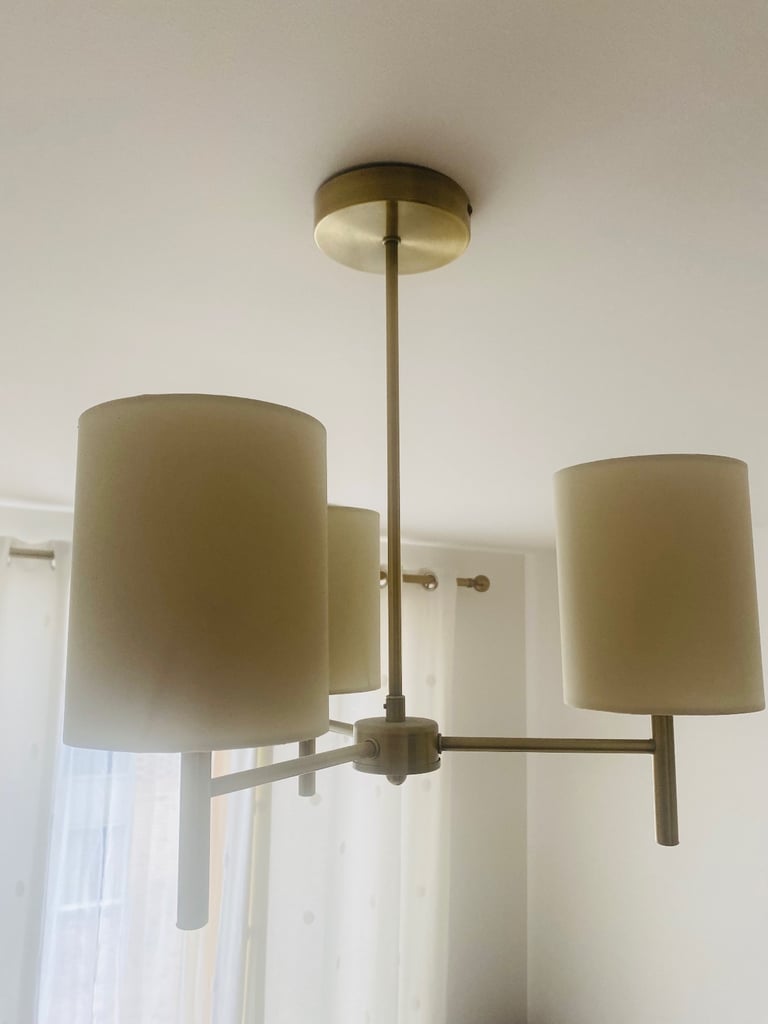 image for Pendant light with brass touch