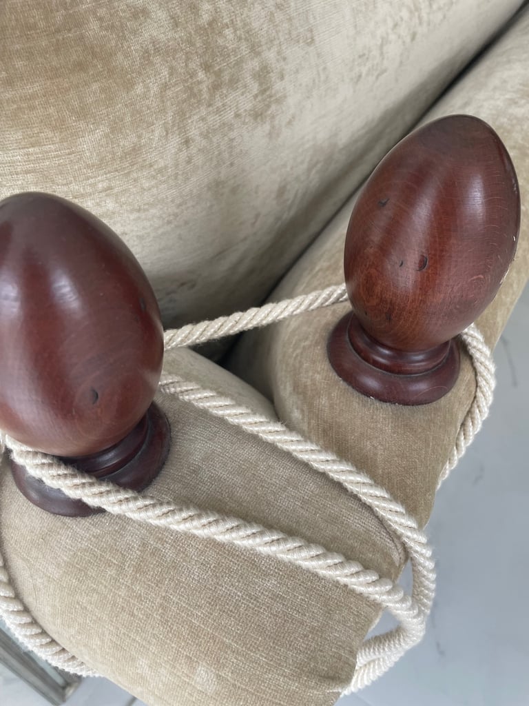 Laura Ashley knoll  crushed gold 3-4 seater sofa 