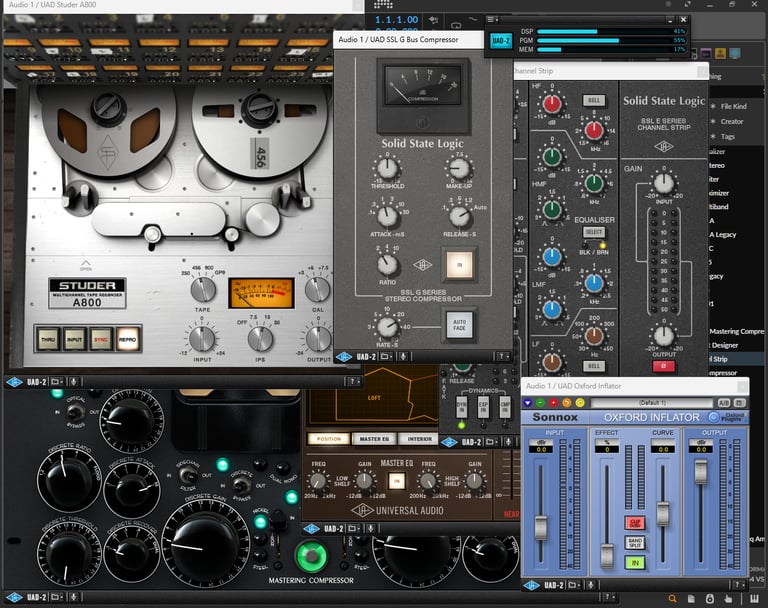 UAD2 Solo x2 + ££££ worth of plugins 