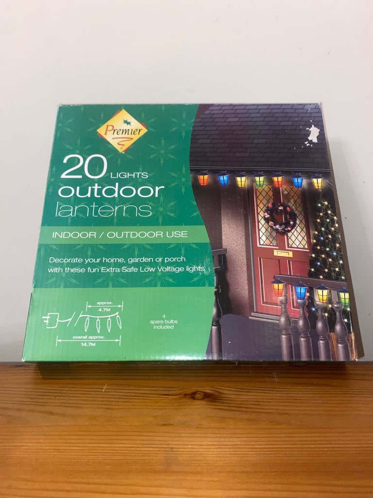 image for Premier Christmas 20 outdoor lanterns