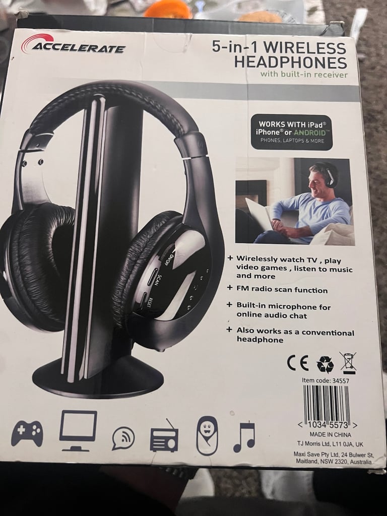 image for Accelerate 5-in-1 wireless headphones 