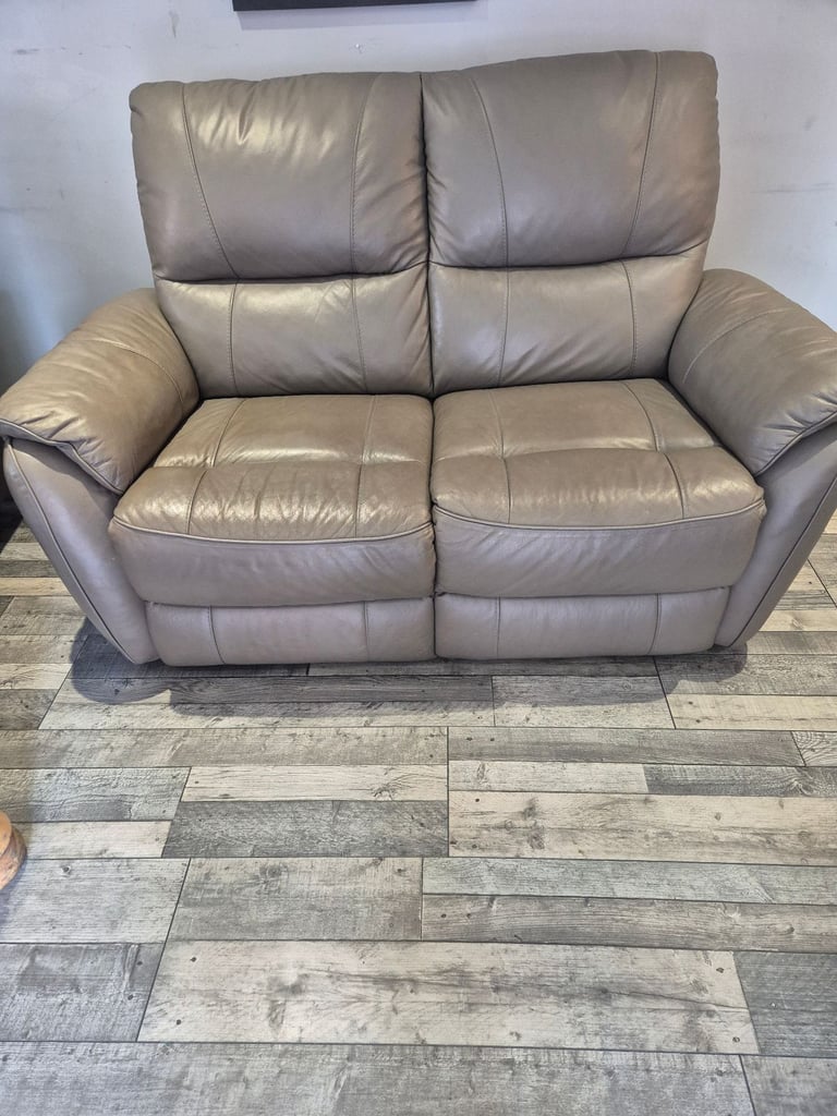 Absolutely stunning Stone Leather Sofa.