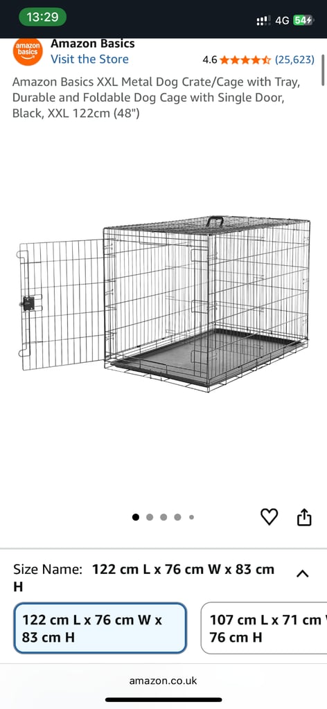 Xxl 48 inch dog crate Amazon foldable