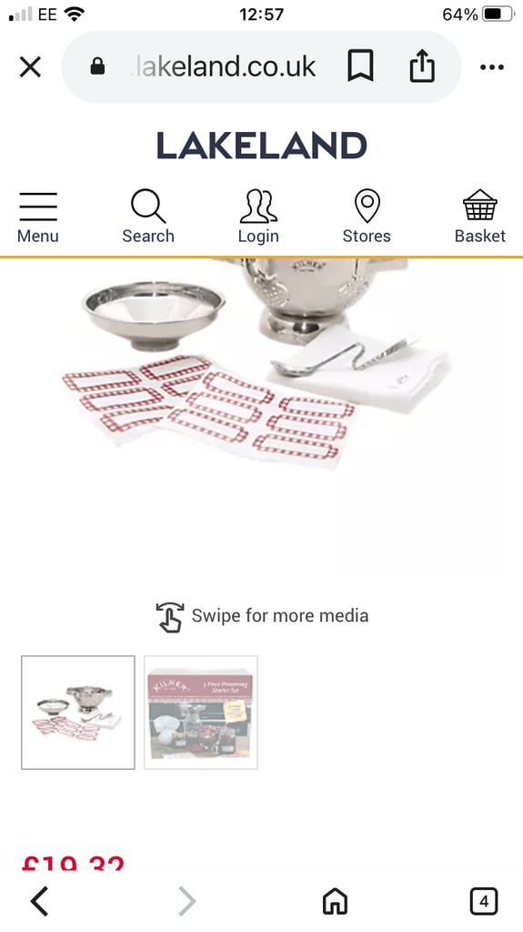 Kilner preserving set and Maslin pan