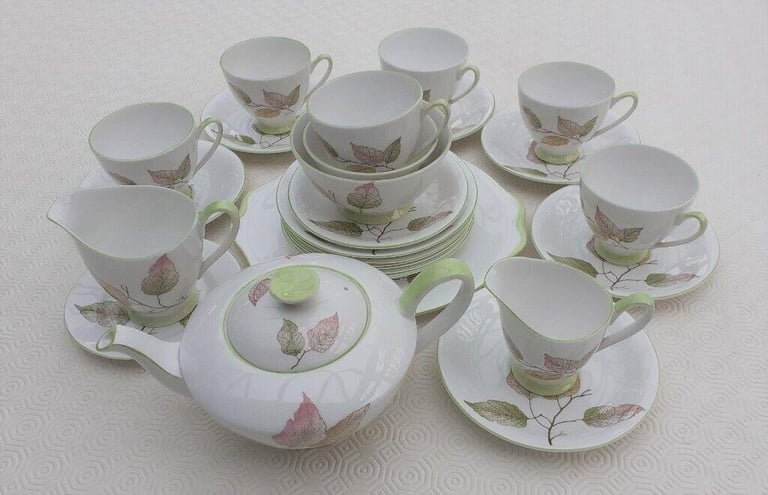 Royal Standard Fine Bone China Tea Set. Unusual pattern.